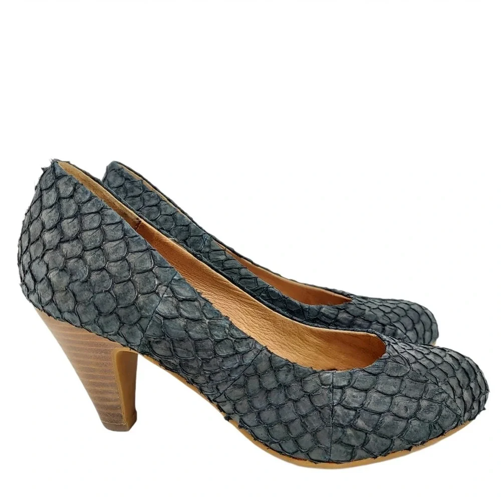Miz Mooz Seeley Pump E6505-1B Black Leather 6.5